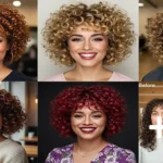 16 Short Curly Hair with Bangs Looks to Copy Now