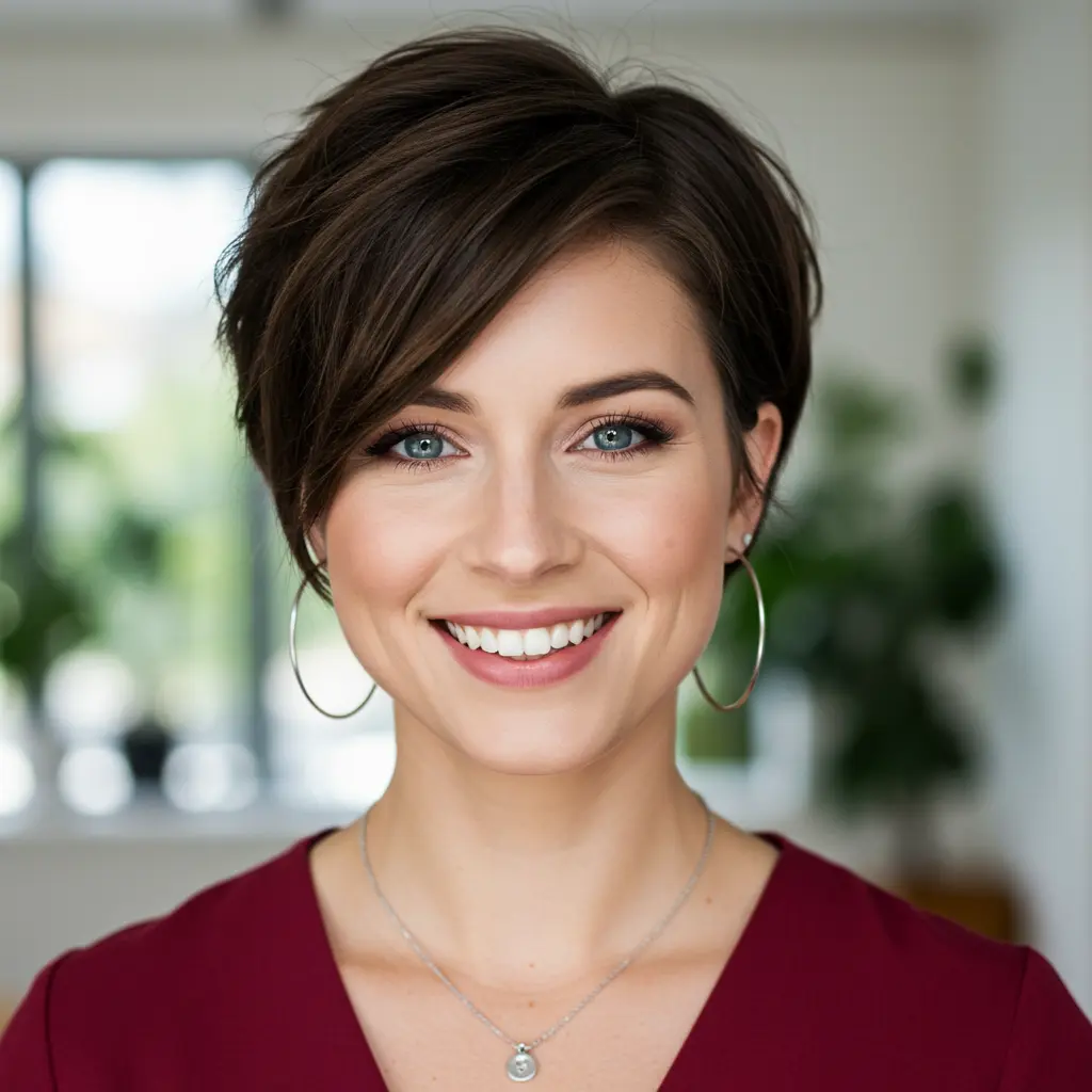 #10 Side-Parted Bob with Blunt Ends