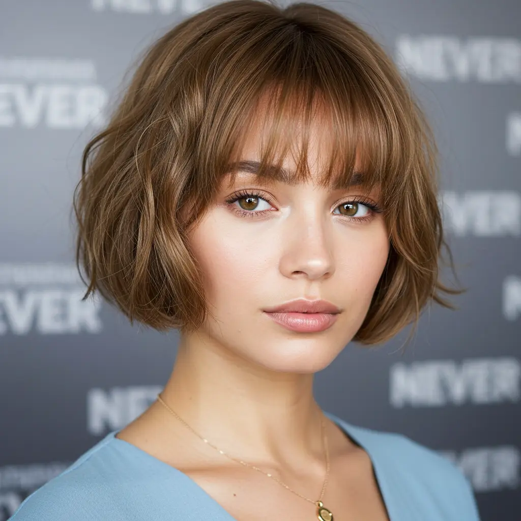 #10 Bubble Bob with Curtain Bangs