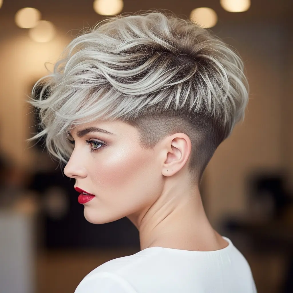 #10 Edgy Messy Shag with Undercut