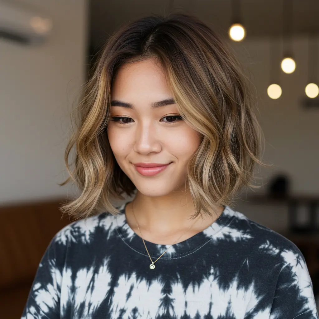 #11 Textured Short Haircut for a Square Face