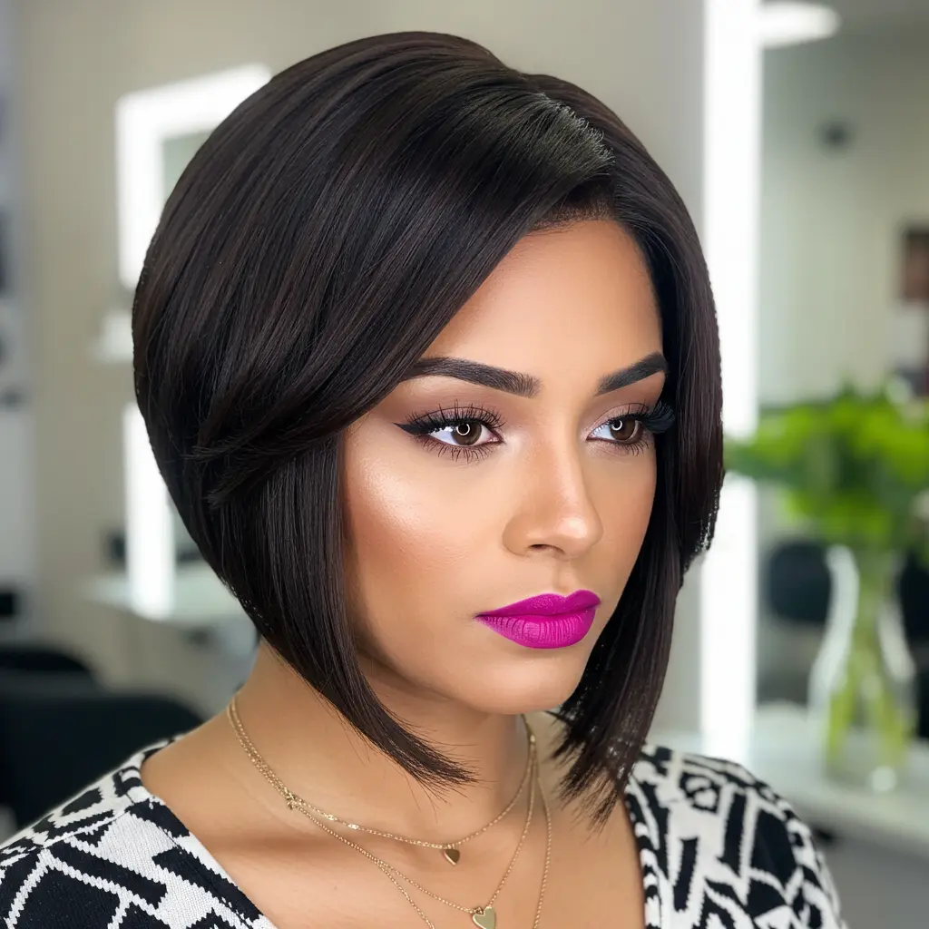 #11 Chic A-Line with a Side Part