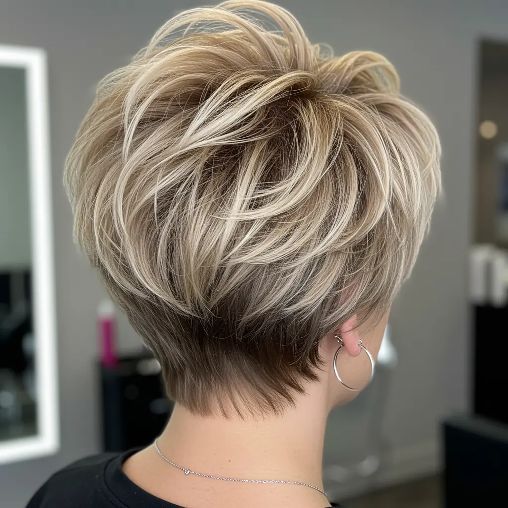 #12 Voluminous Layered Bob Cut