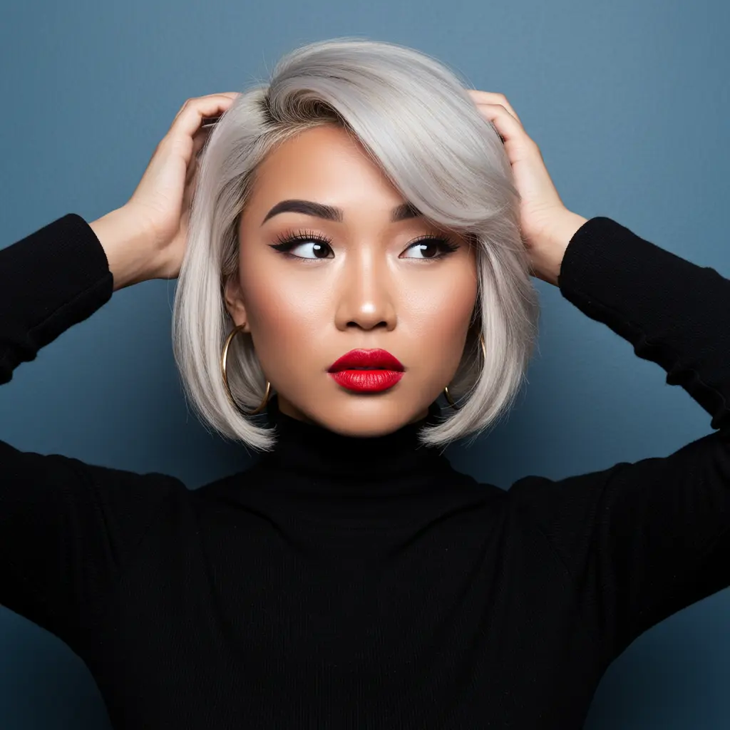 #12 Eye-Catching Short Rounded Bob