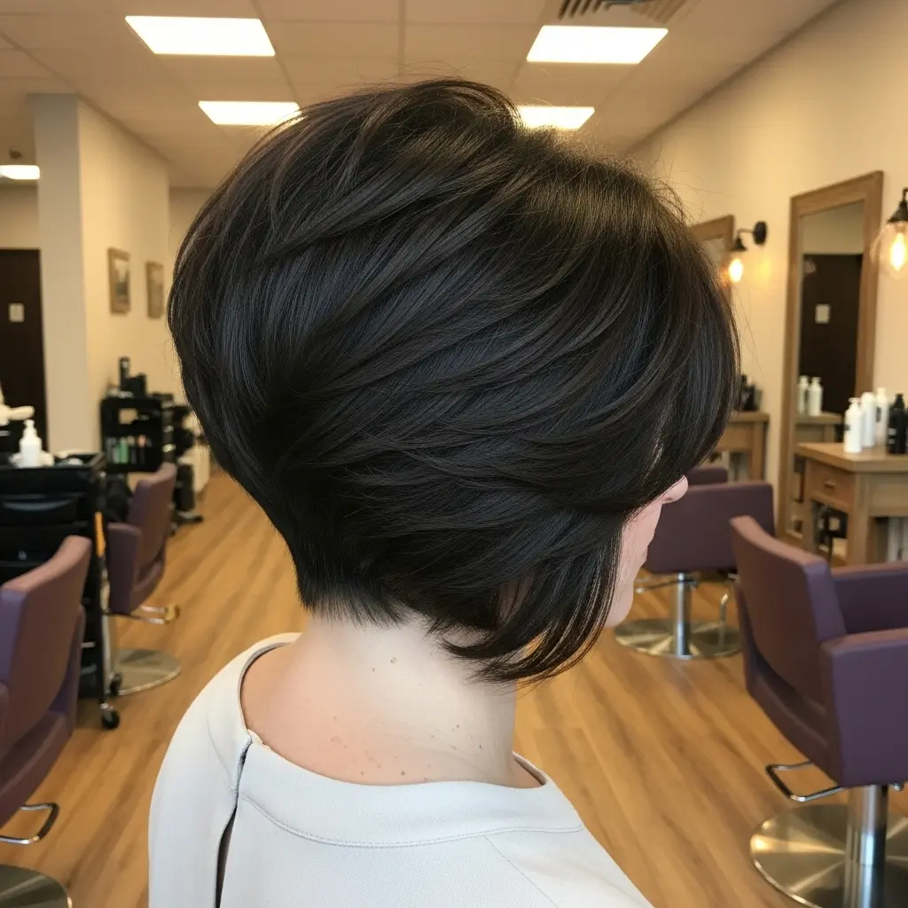 #12 Chocolate Pixie Bob with Choppy Layers
