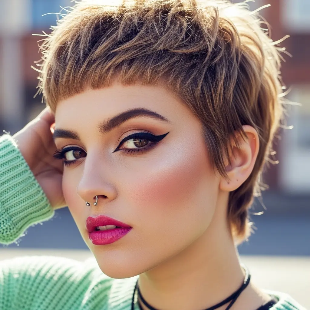 #13 Edgy Pixie Wolf Cut