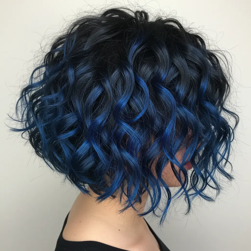 #14 Inverted Bob for Short Curly Hair