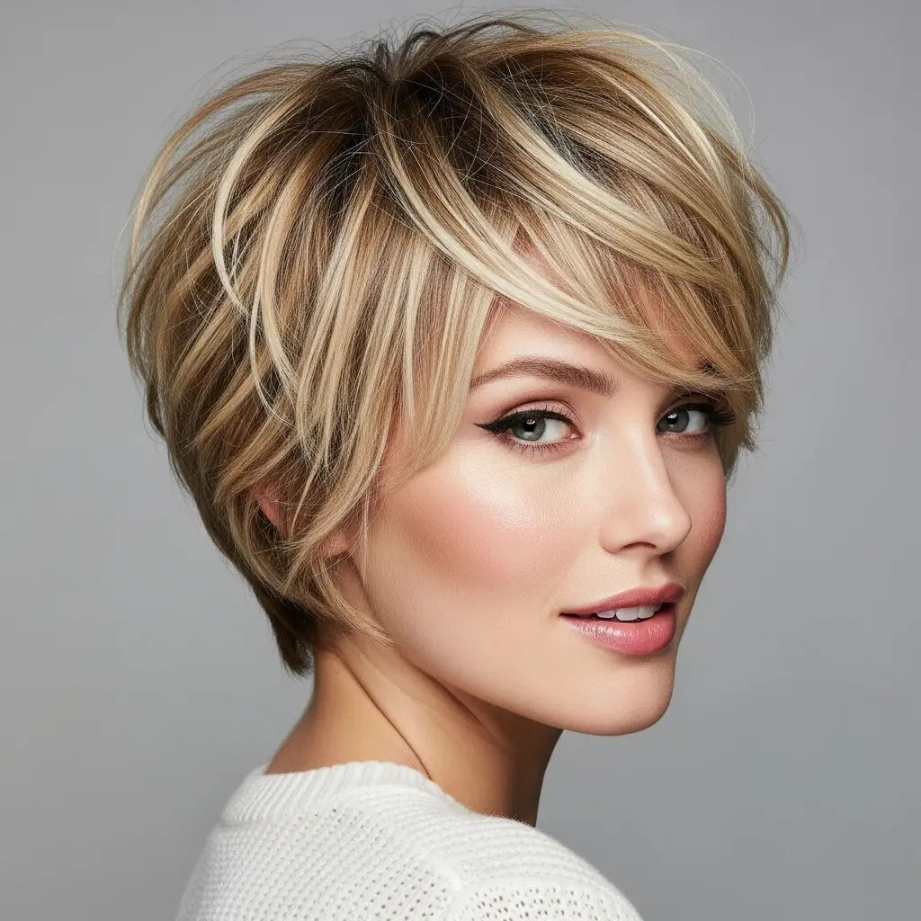 #15 Highlights on a Messy Mixie Cut