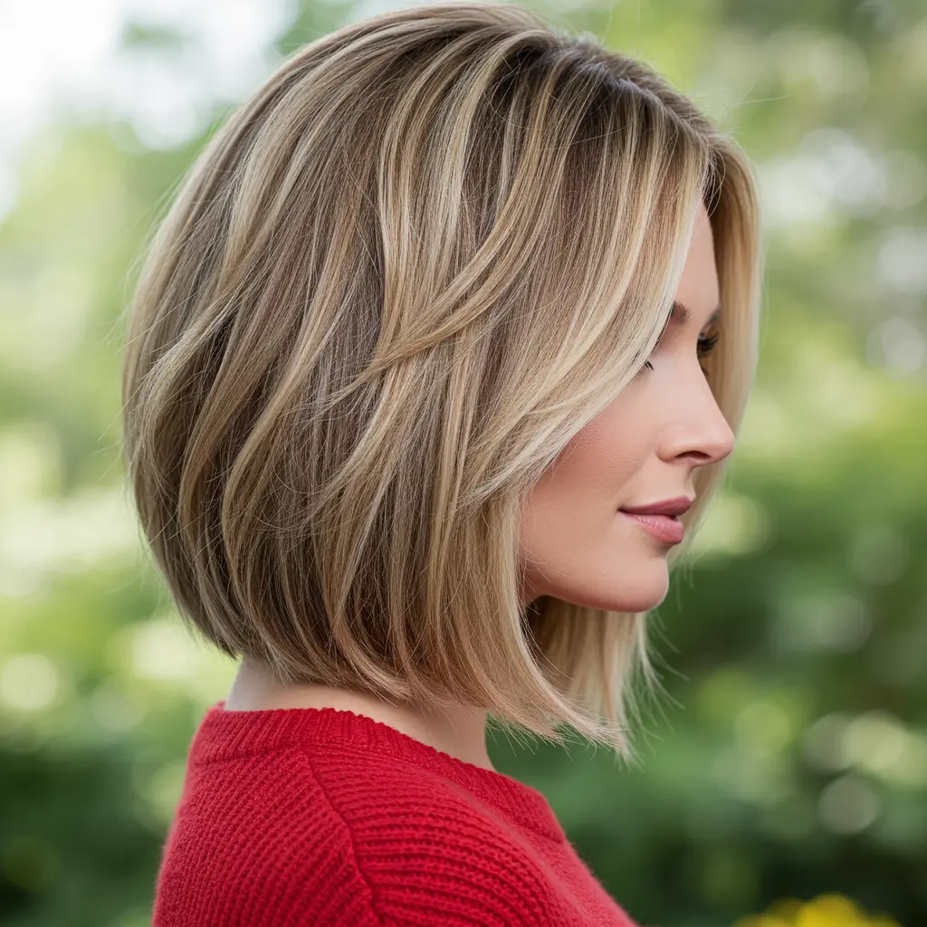 #16 Modern Inverted Balayage Bob with Layers