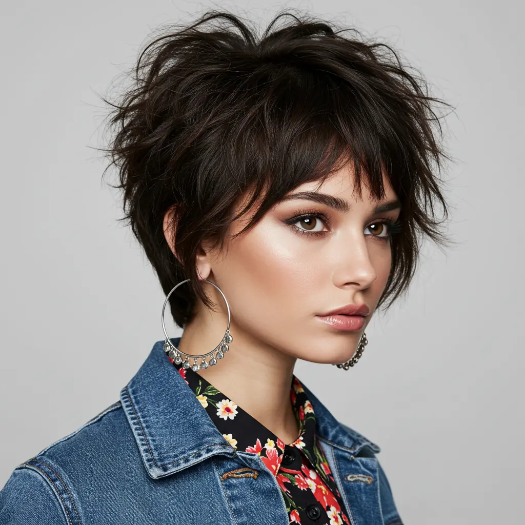 #18 Short Reverse Bob with Fringe