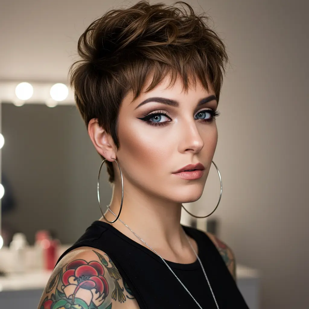 #20 Pixie Crop with Micro Bangs