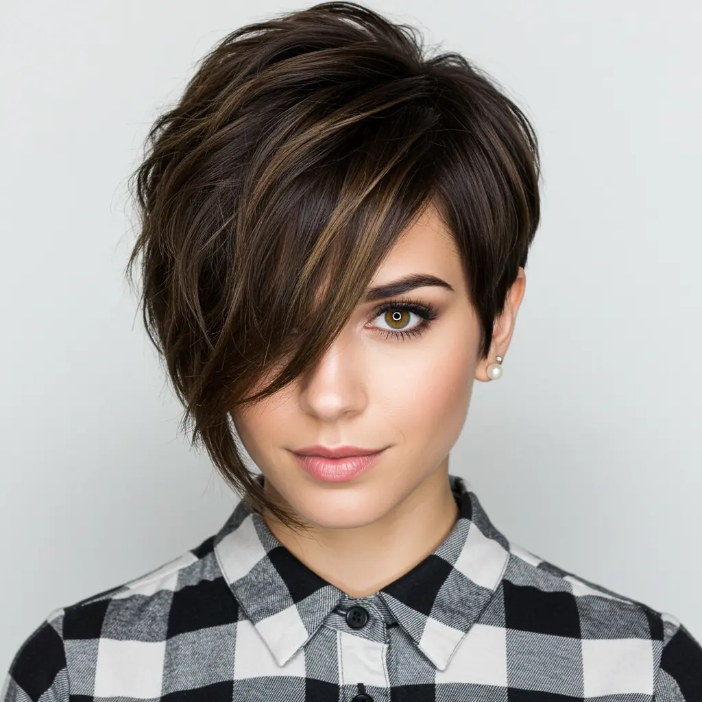 #25 Pixie Bob with Long Bangs