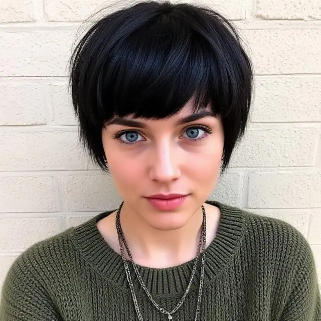 #26 Face-Framing Pixie Cut with Bangs