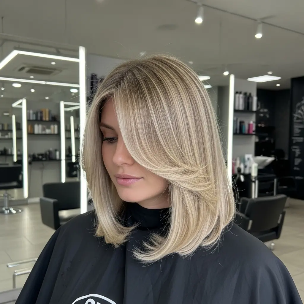 #3 Soft Golden Blonde Bob with Subtle Layers