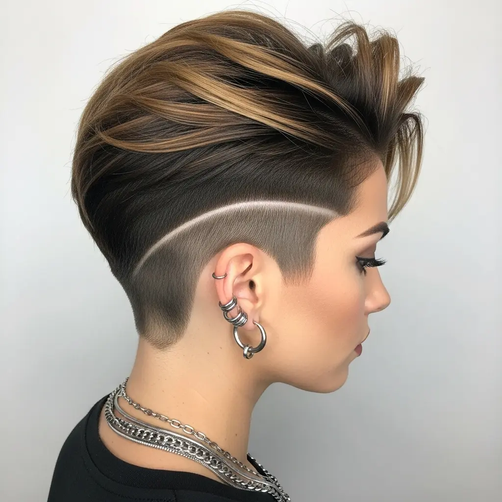#3 Tapered Short Pixie with Soft Highlights