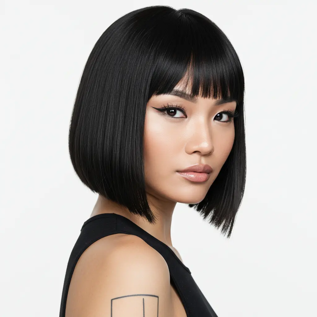 #3 Cute Short Blunt Bob Cut
