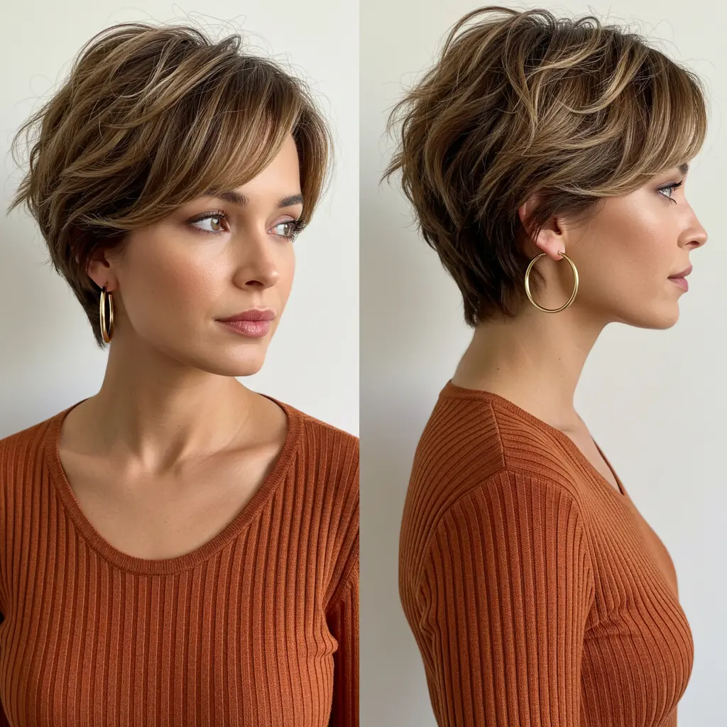 #4 Pixie with Crown Layers on Thin Hair