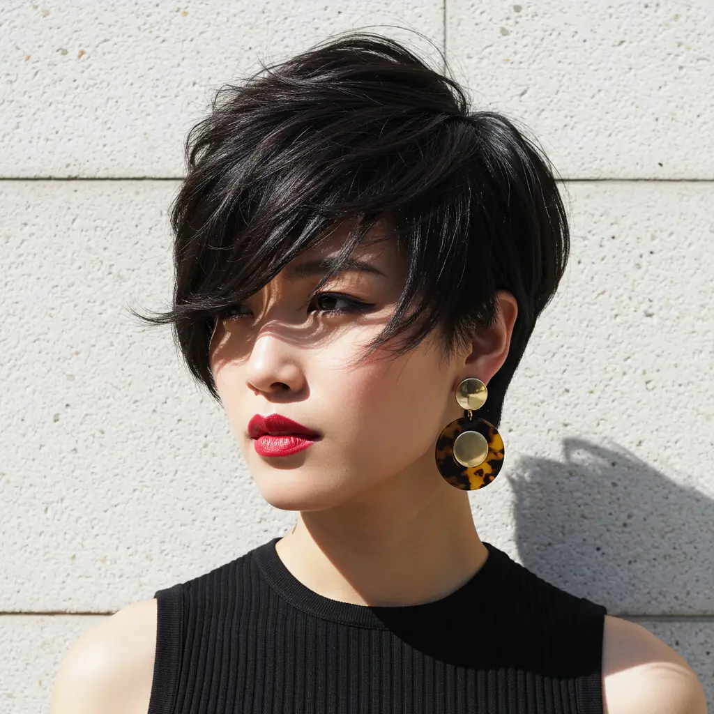 #7 Beautiful With Side-Swept Bangs