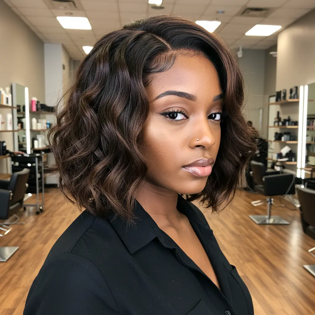 #7 Bob with Closure Sew-In Wig