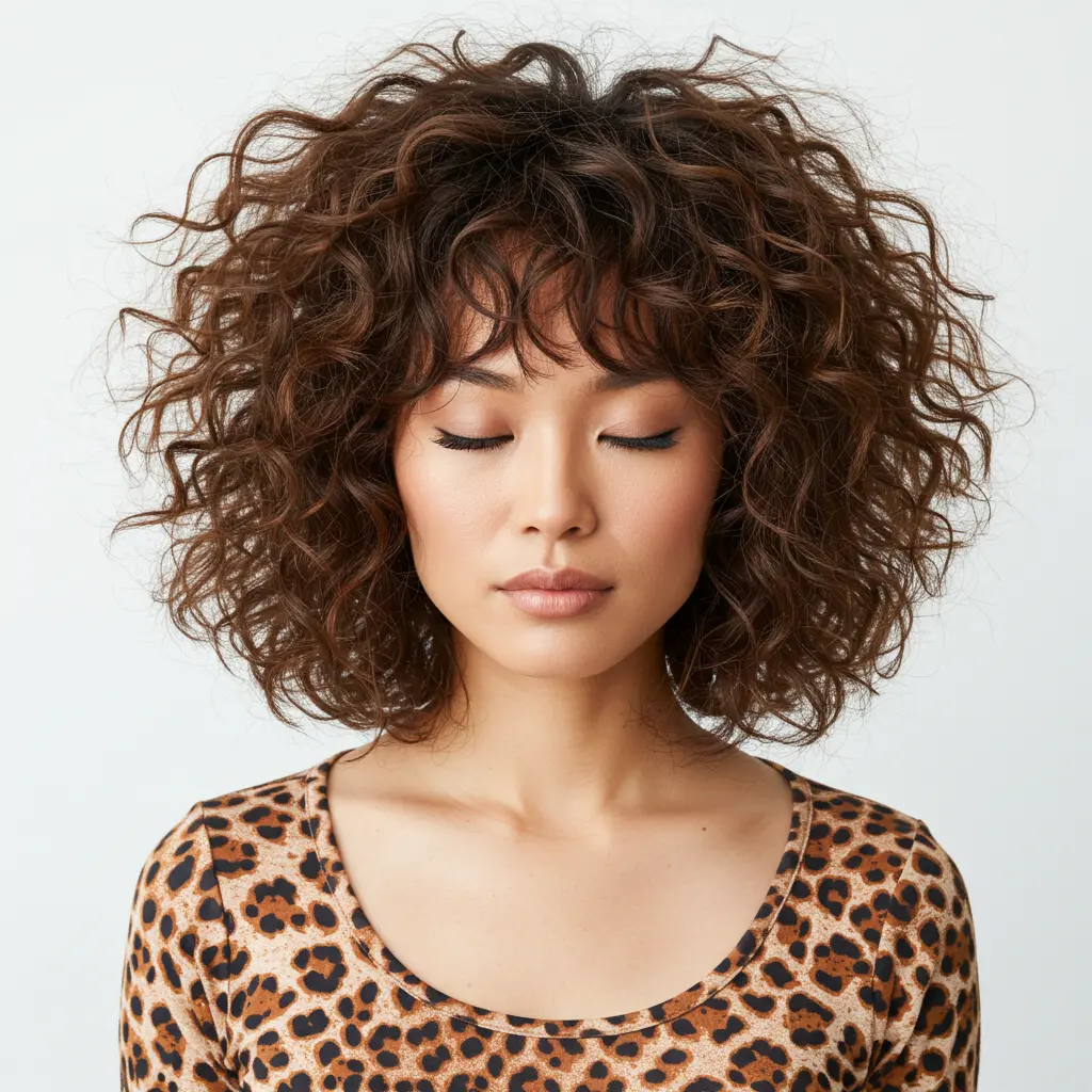 #8 Messy Curly Bob