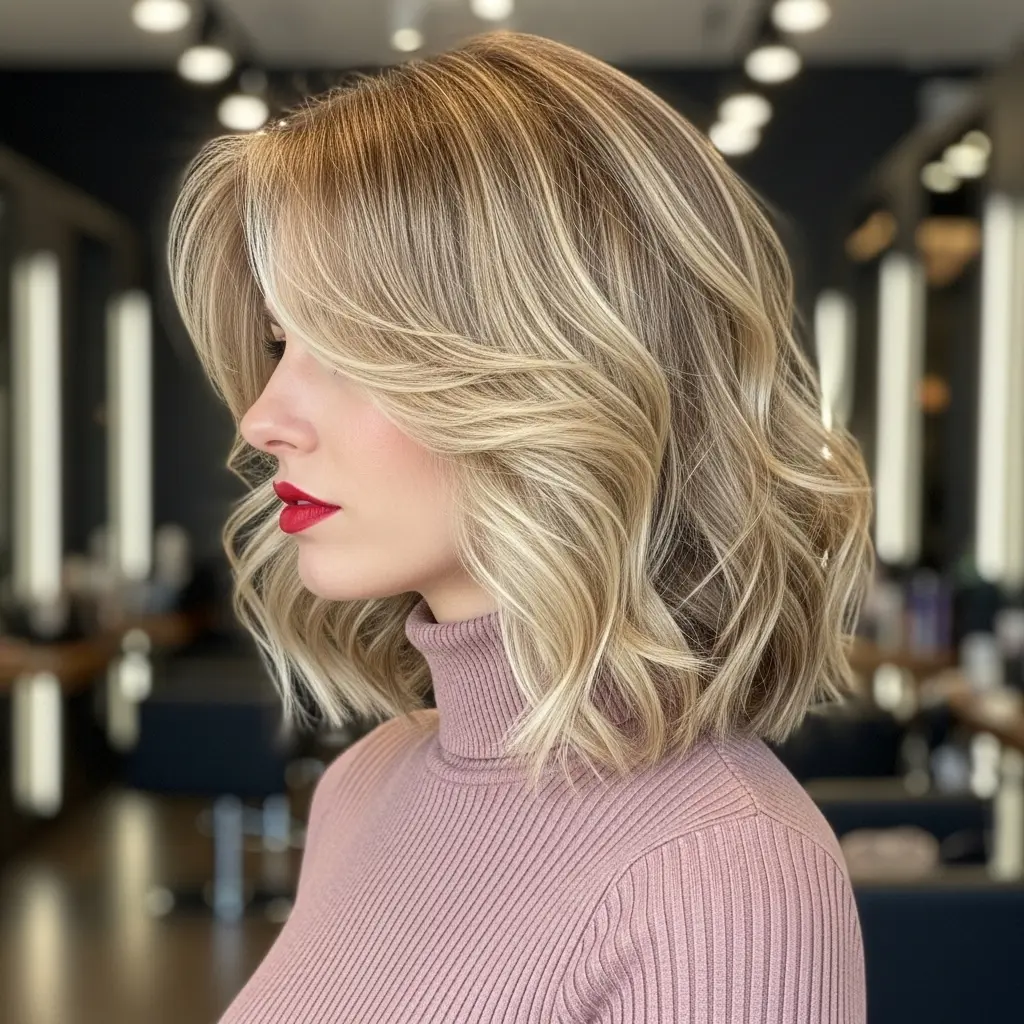 #10 Layered Bouncy Bob with Tousled Texture