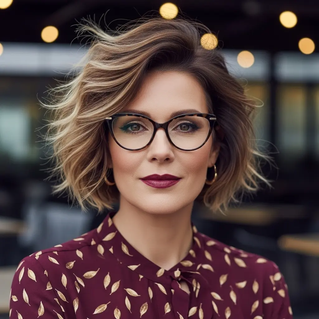 #11 Chic Windswept Bronde Wolf Cut with Delicate Highlights