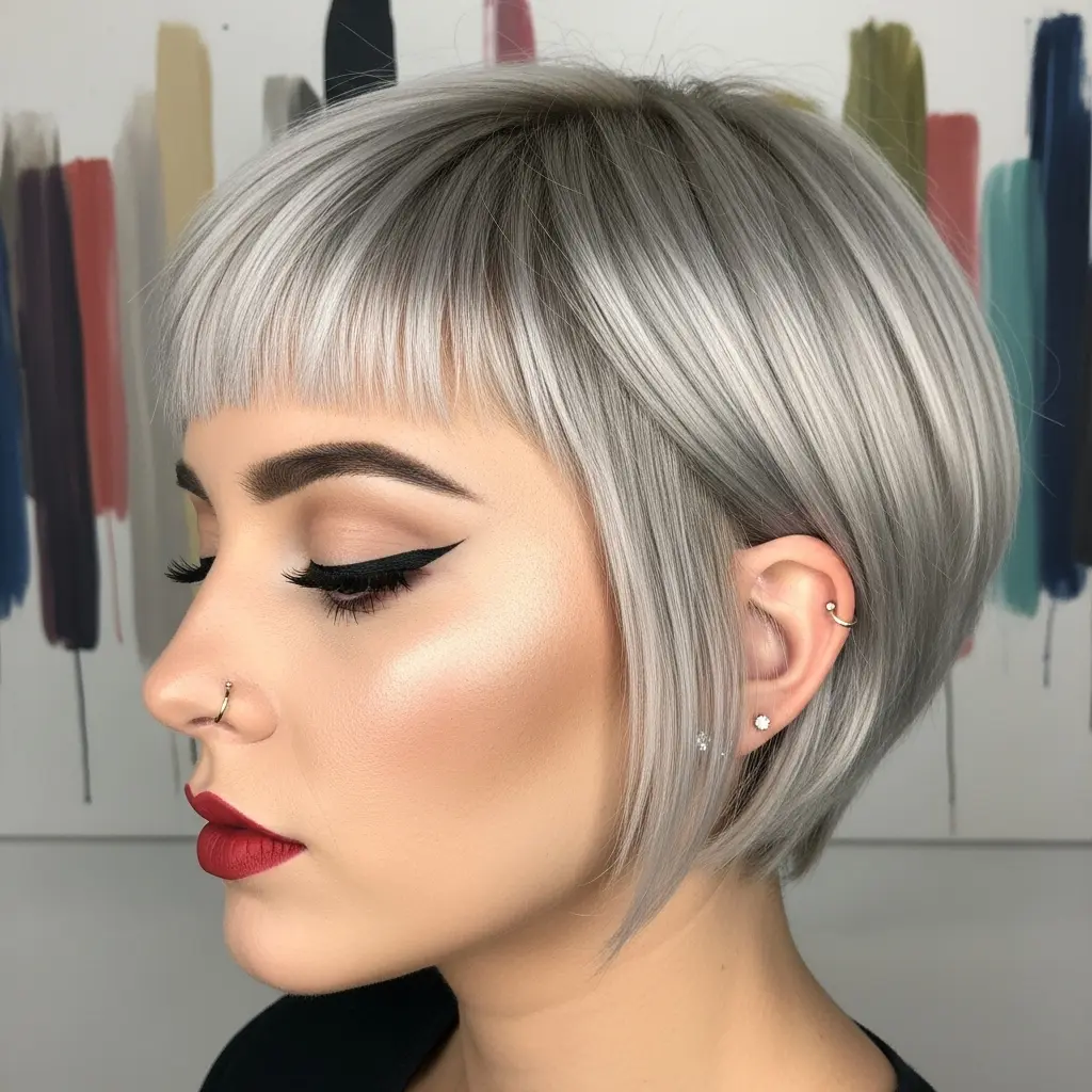 #11 Straight Pixie Bob with Short Bangs