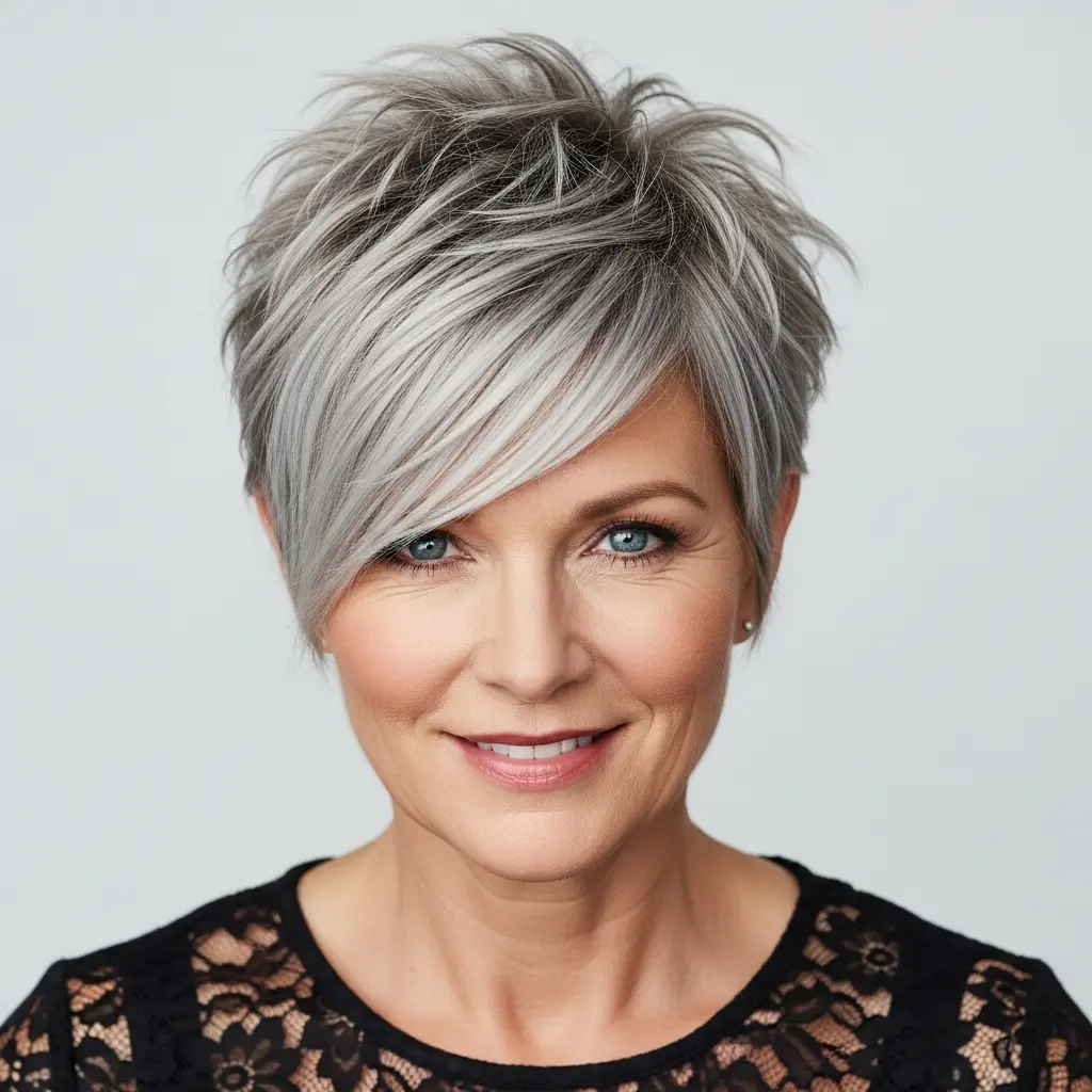 #11 Short Spiky Pixie with Asymmetrical Bangs