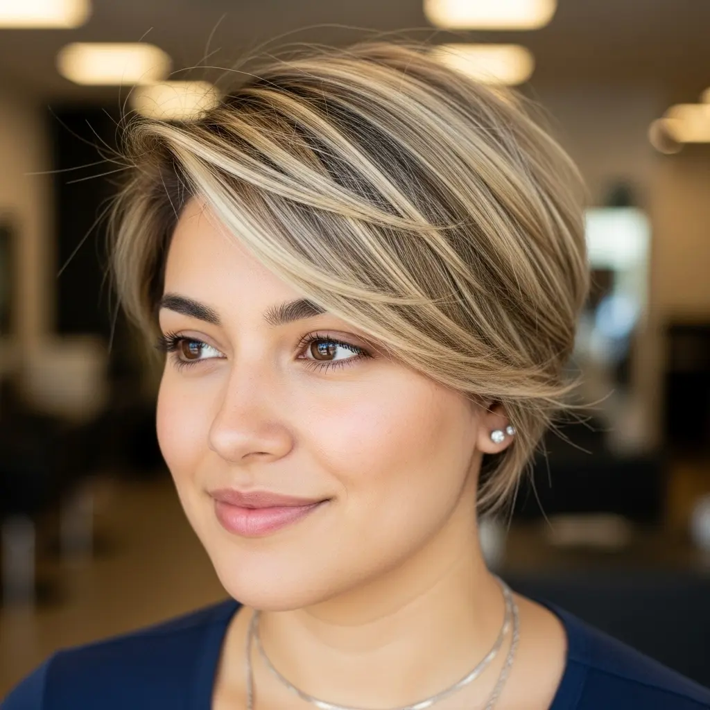 #14 Dark Blonde Textured Pixie