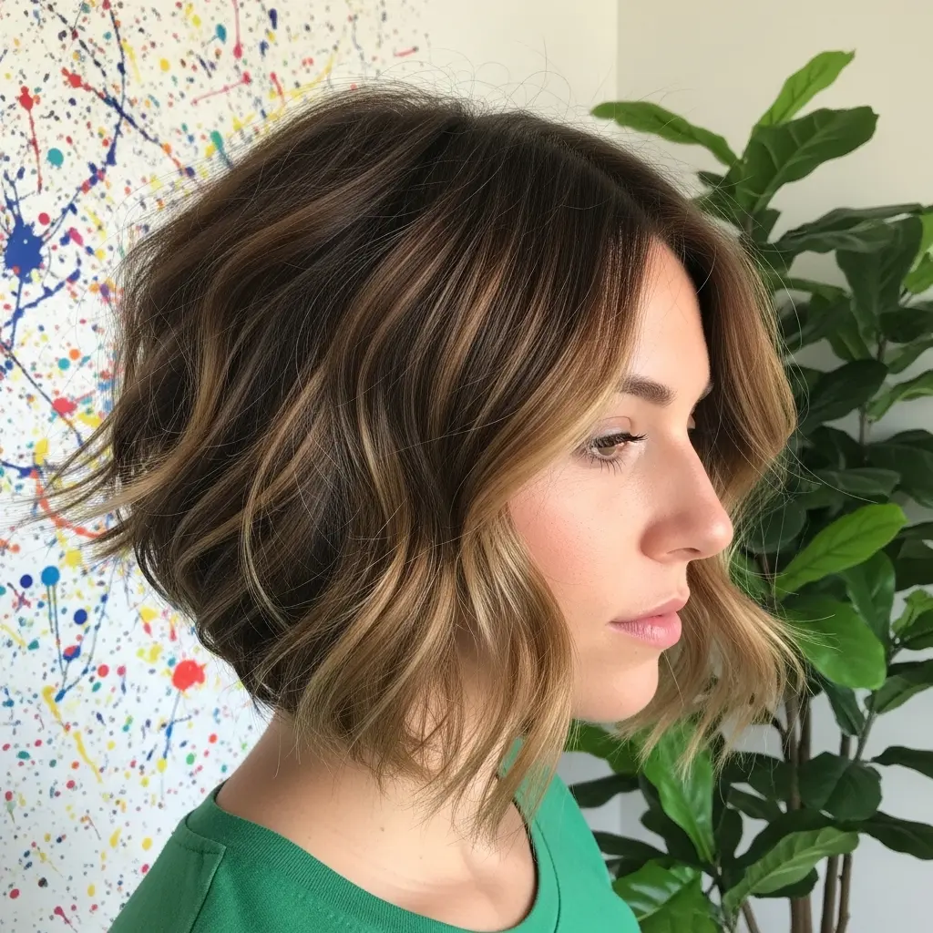 #14 Razor Cut Beach Waves on Short Hair