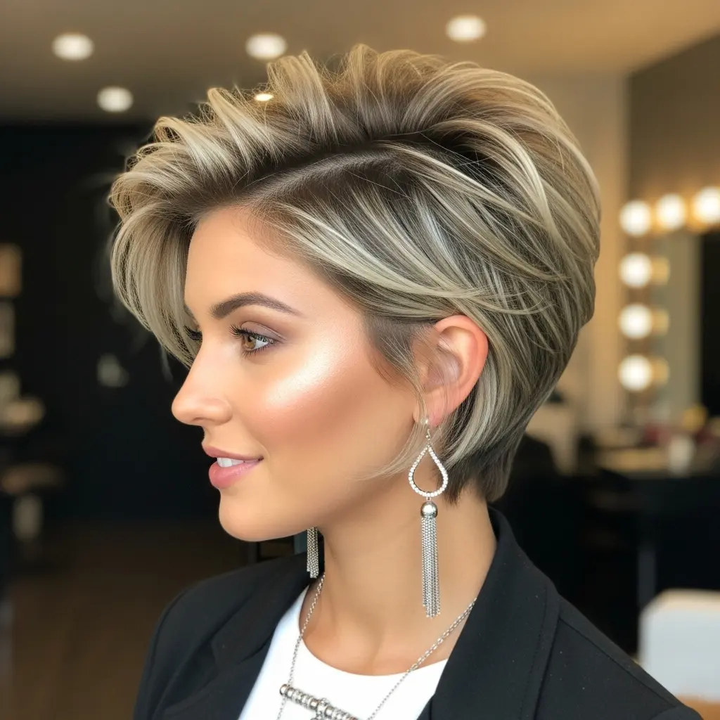 #16 Modern Pixie with Choppy Layers