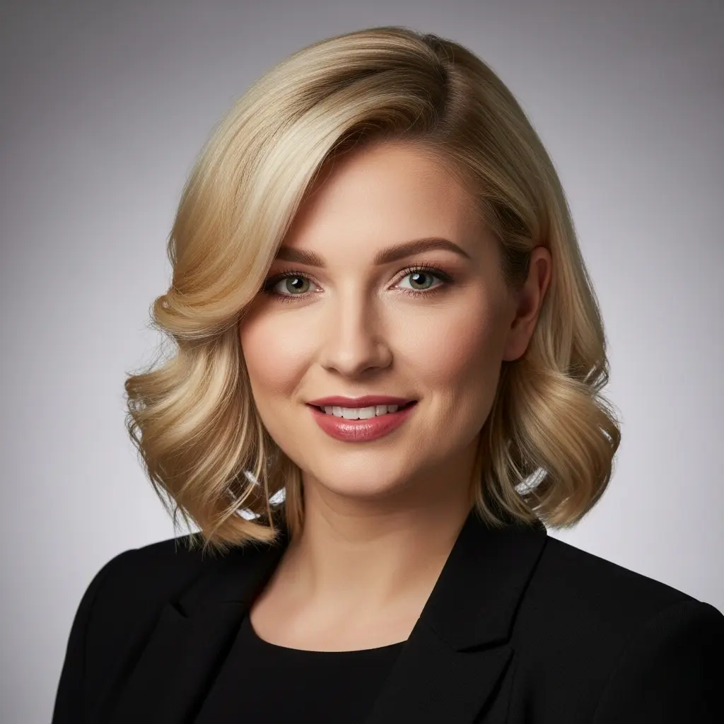 #17 Voluminous Blonde Bob