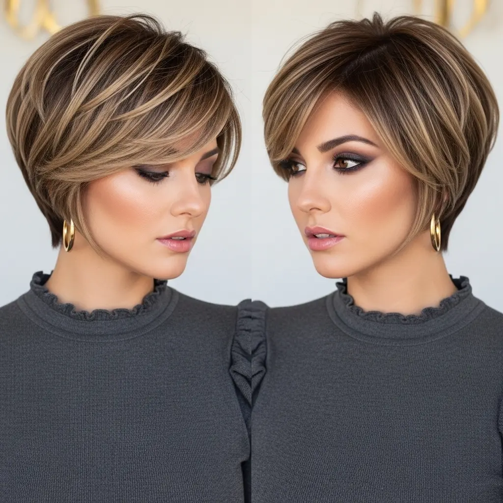 #18 Long Pixie Cut with Wispy Bangs