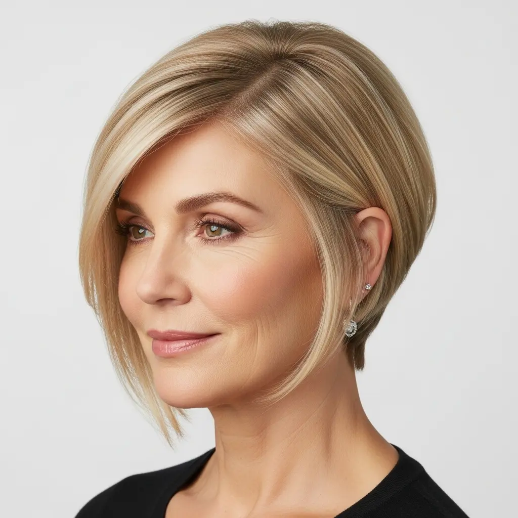 #2 Soft Blonde Pixie with a Side Part