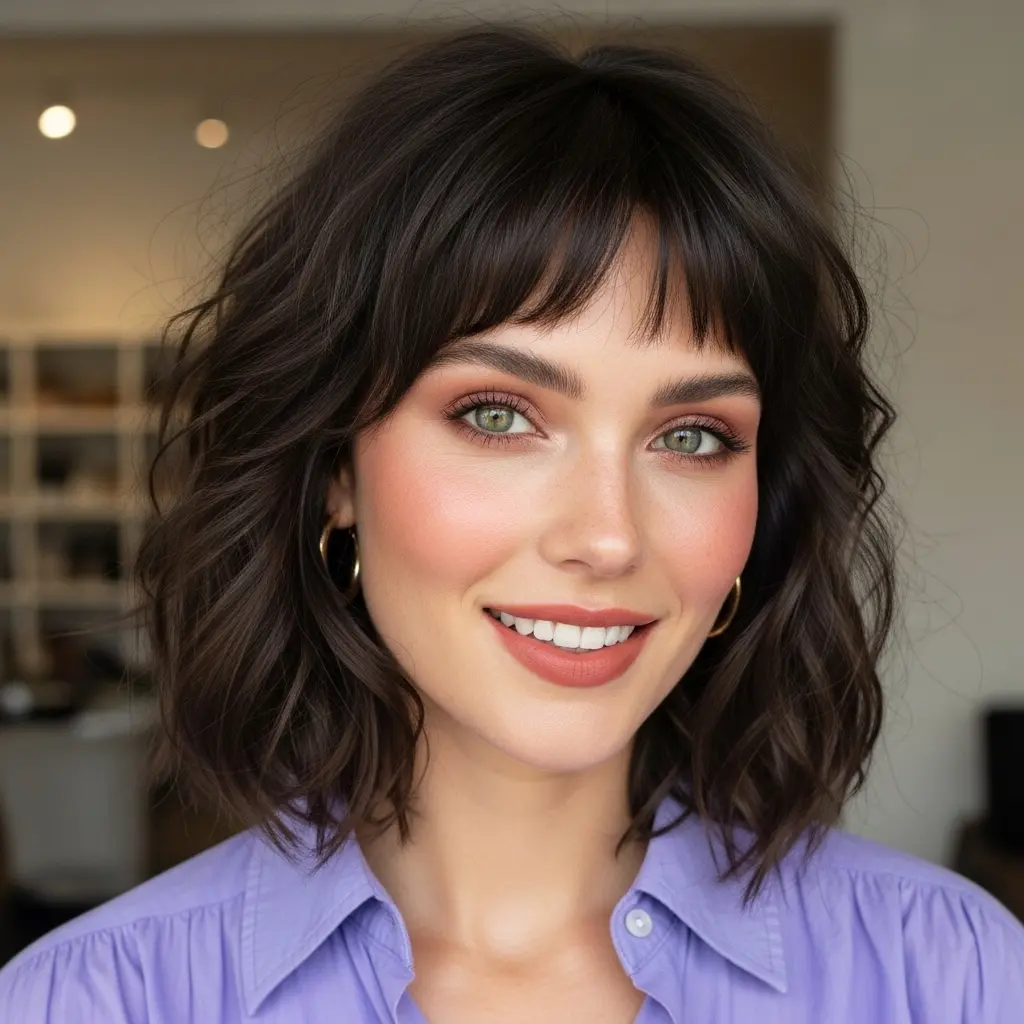 #2 Shaggy Bob with Bangs