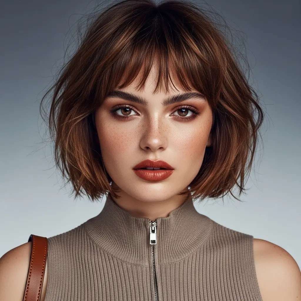 #20 Short with Choppy Fringe