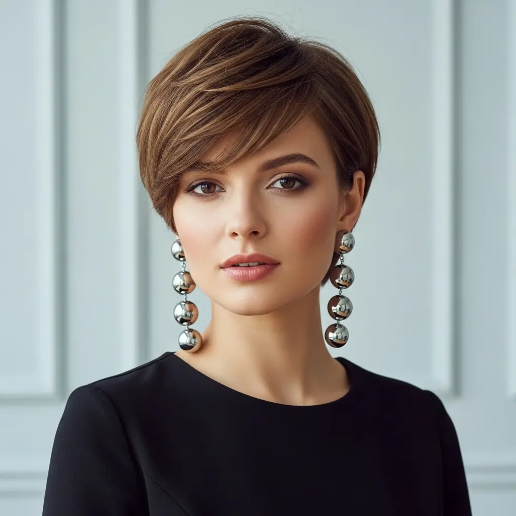 #20 Chic Pixie with French-Inspired Bangs