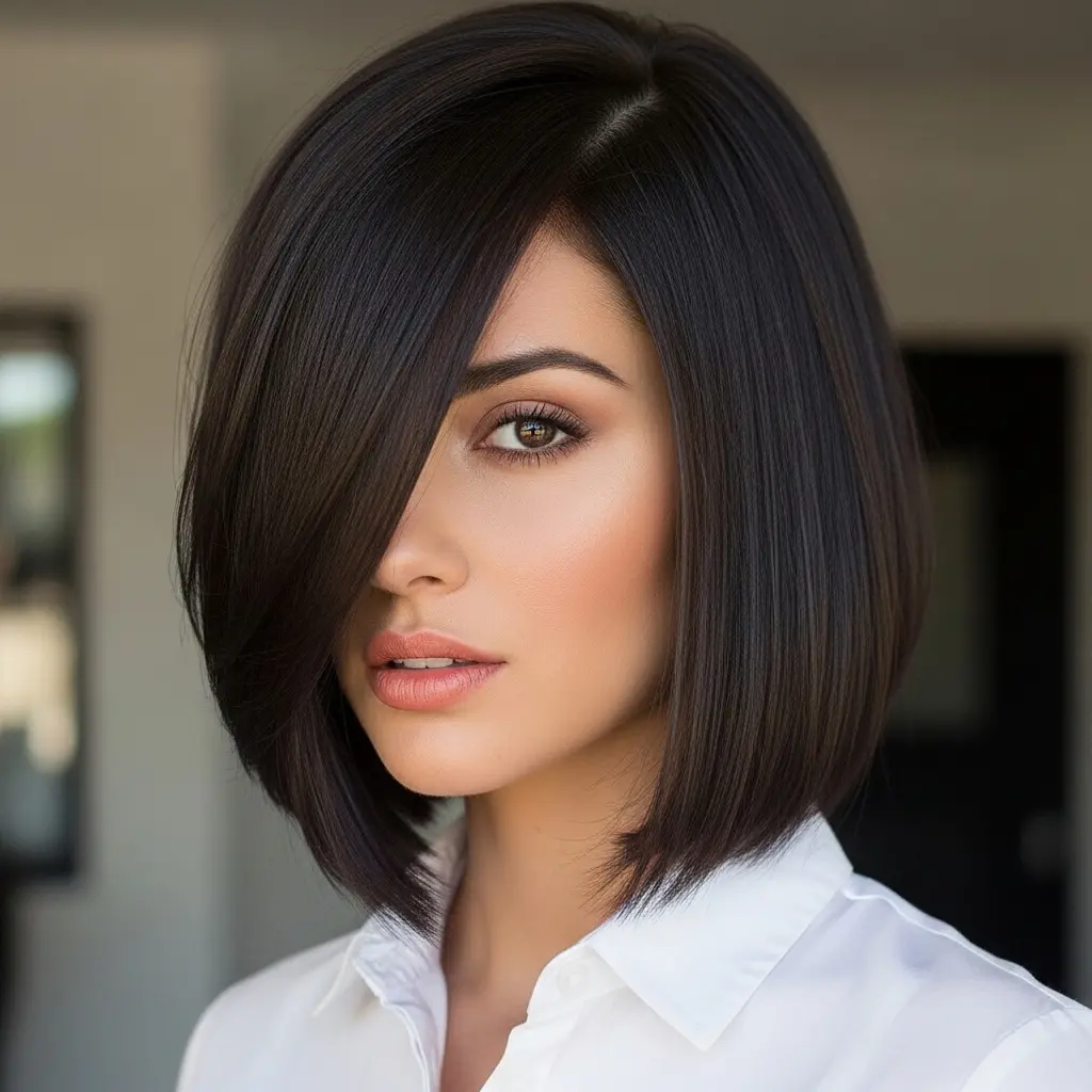 #3 Unique Angled Bob for Medium Hair