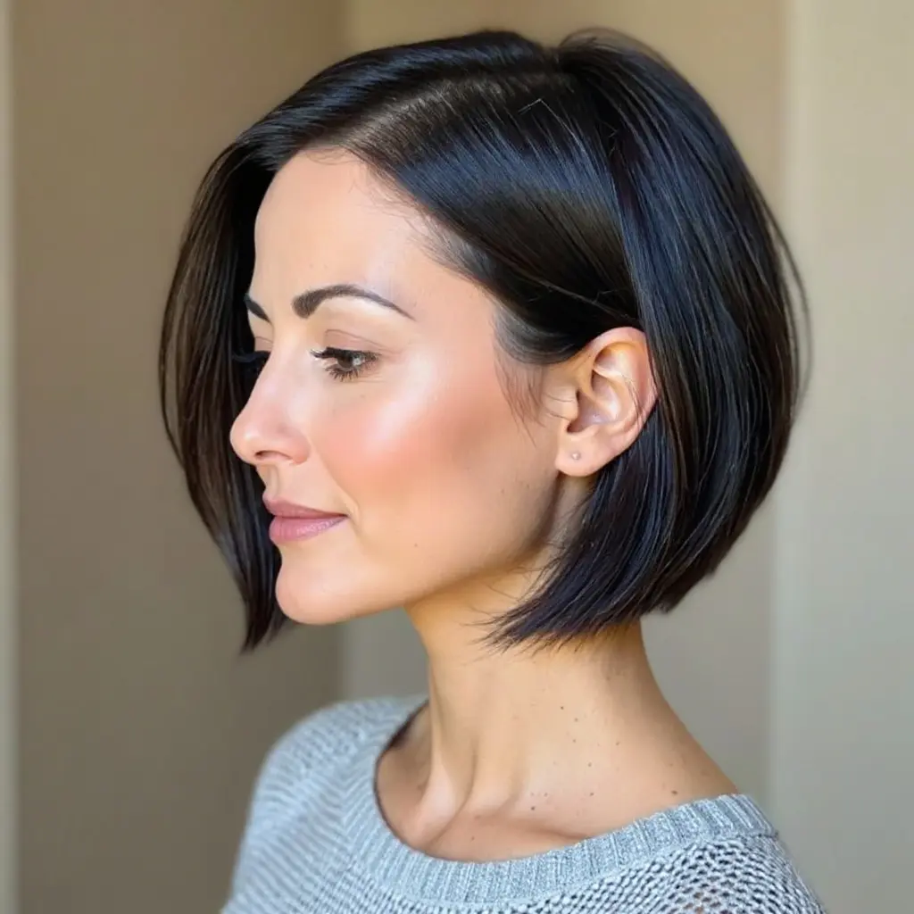 #3 Modern A-Line Cut Near the Chin