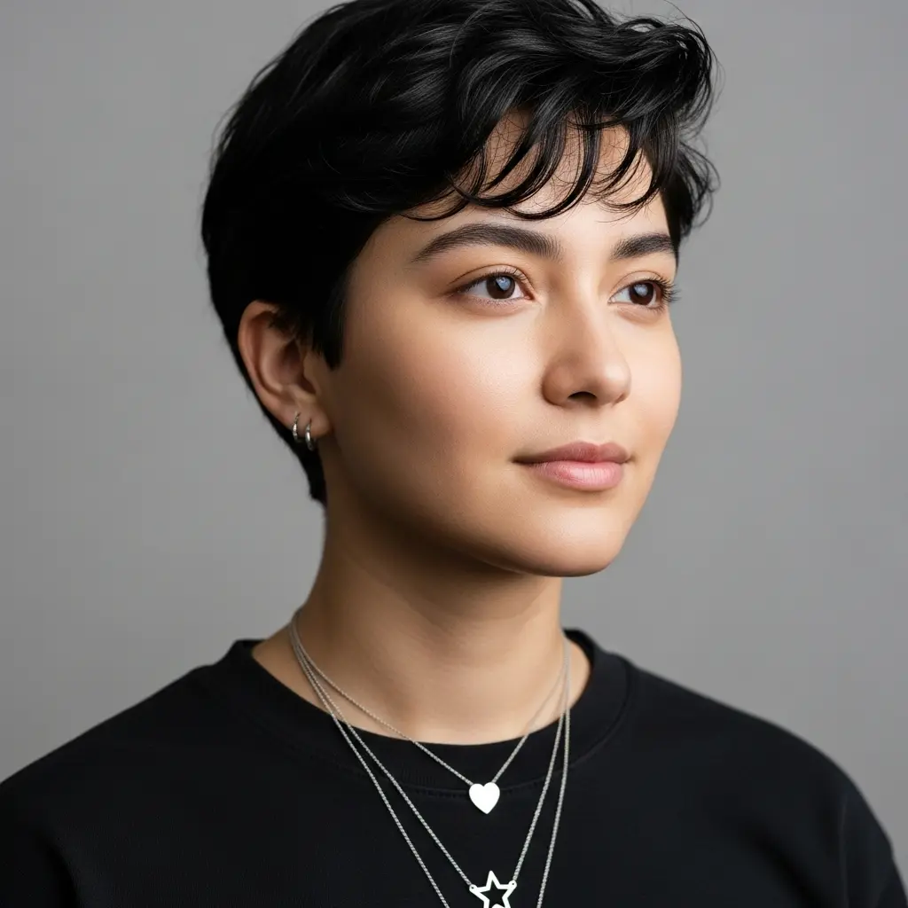 #4 Super Cute Pixie Cut with Choppy Bangs