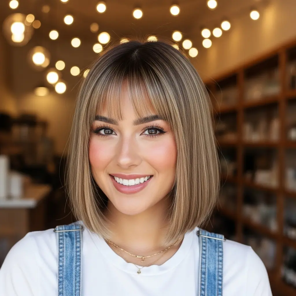 #5 Blunt Bob with Precise Bangs