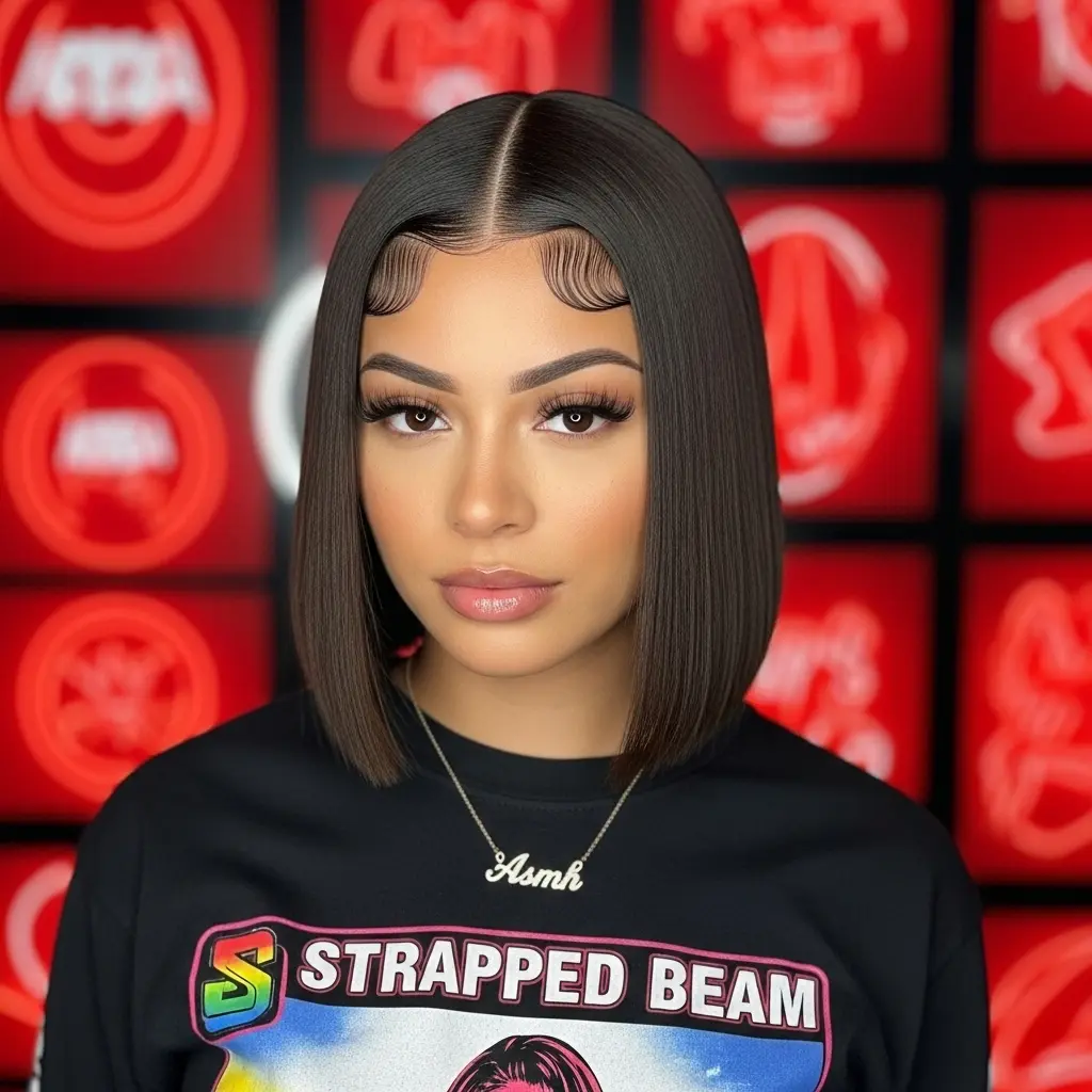 #5 Straight One-Length Bob for Black Women