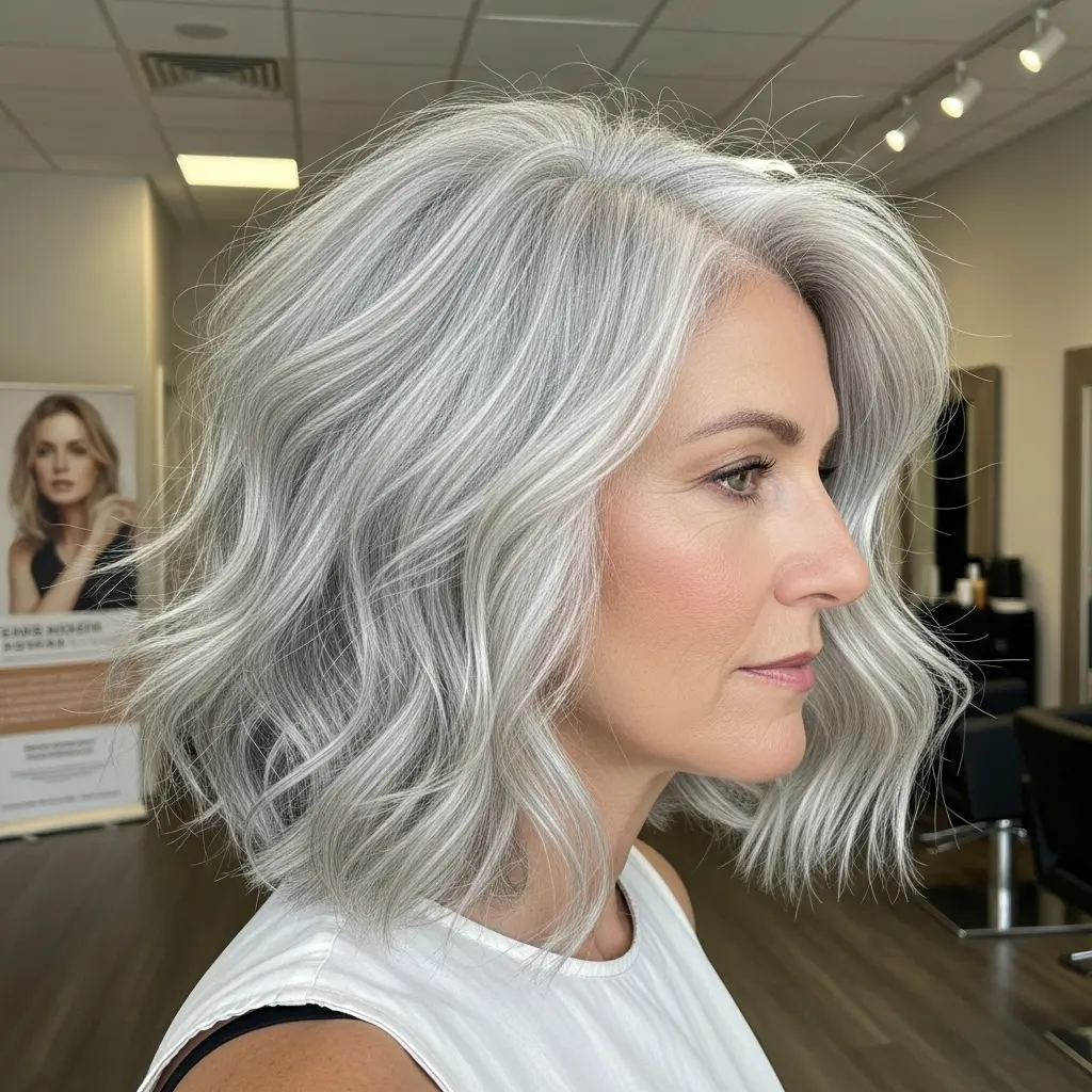 #6 Graduated Messy Feathered Bob