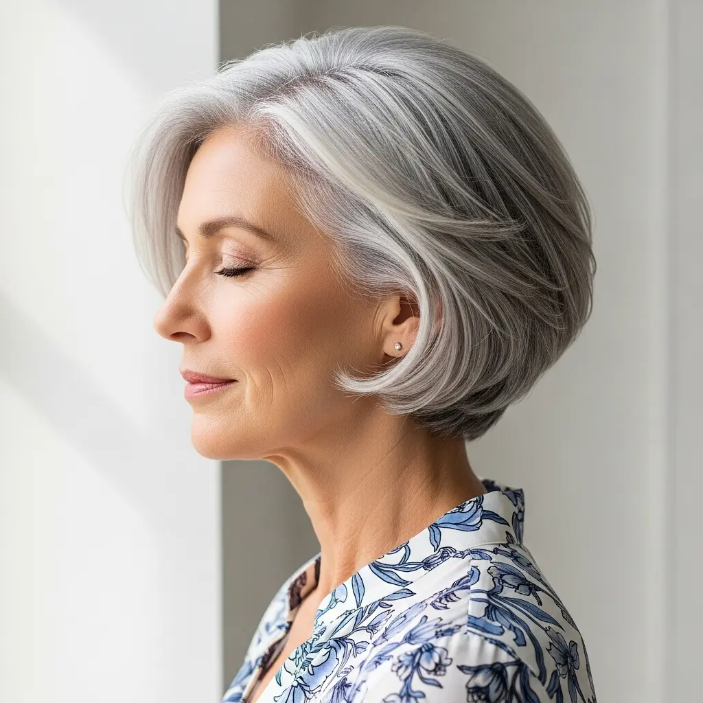 #7 Grey Lixie Cut for Older Women