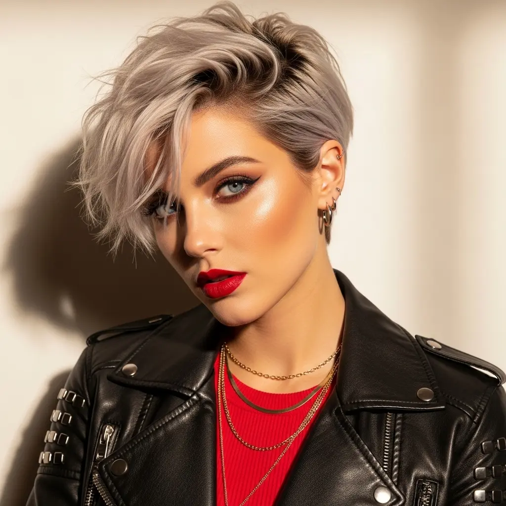 #7 Longer Top Style with Edgy Curly Texture