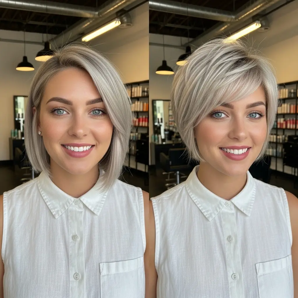 #7 Winged Pixie with Dirty Blonde Balayage