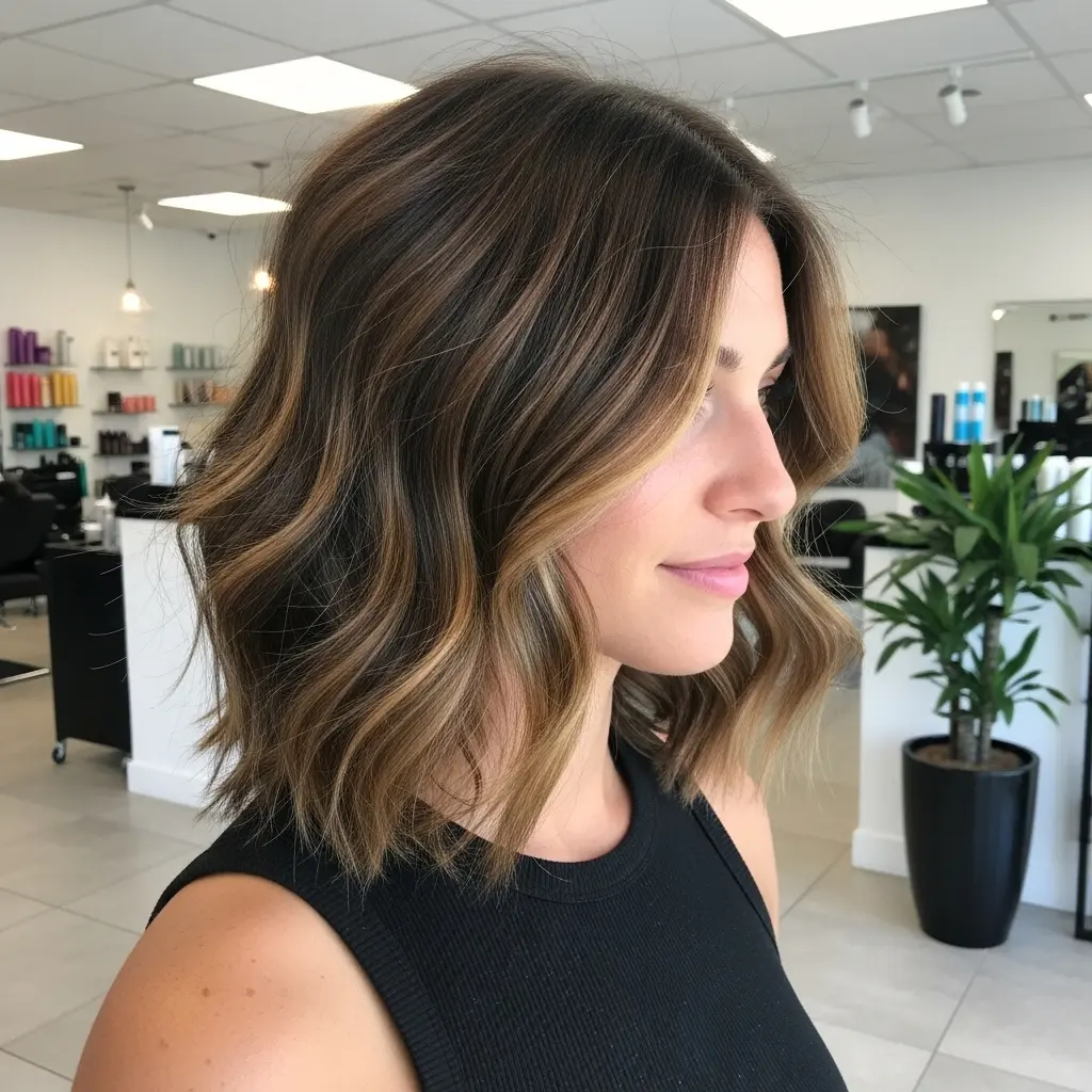 #7 Trendy Choppy Cut for Thick Hair