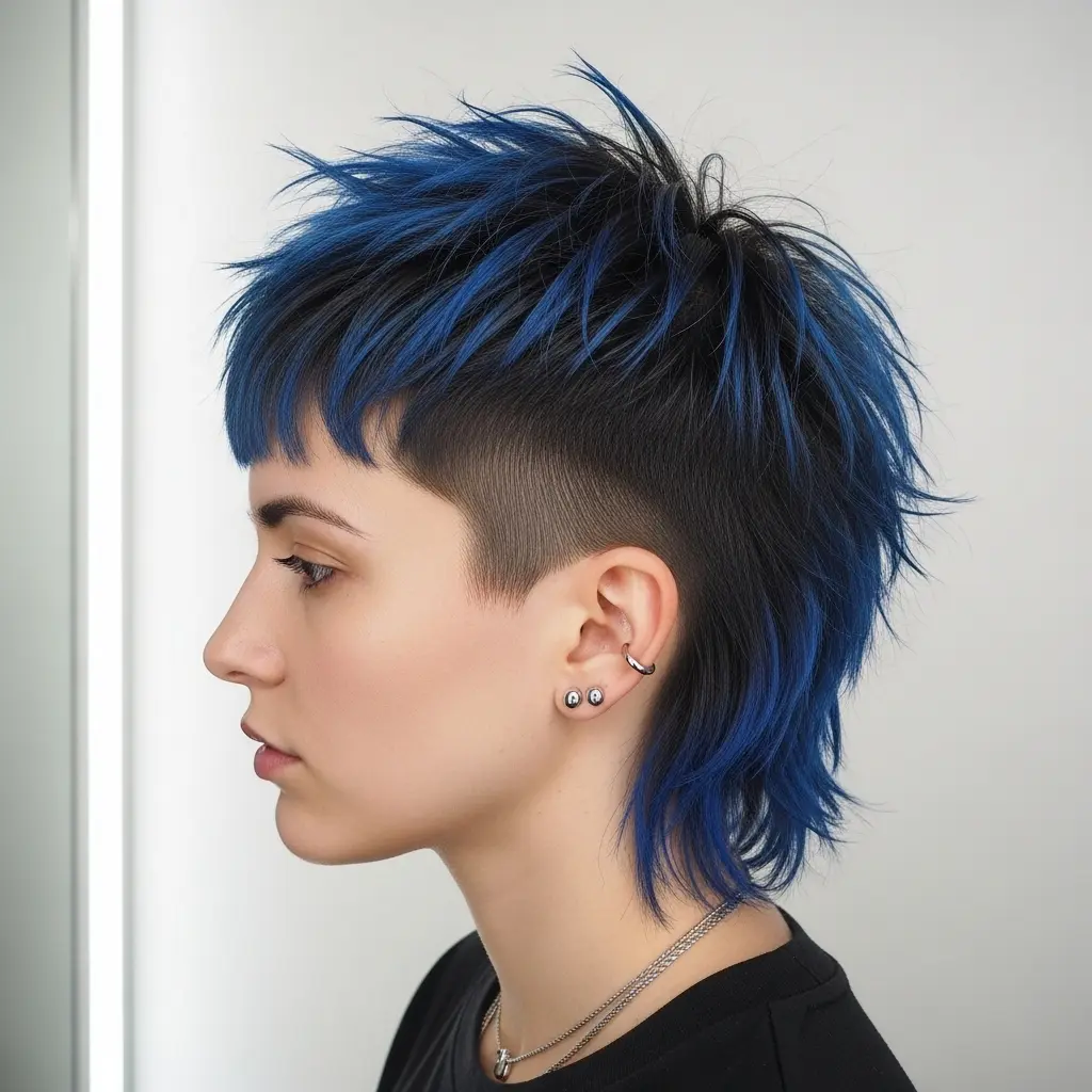 #8 Edgy Mullet-Inspired Choppy Cut