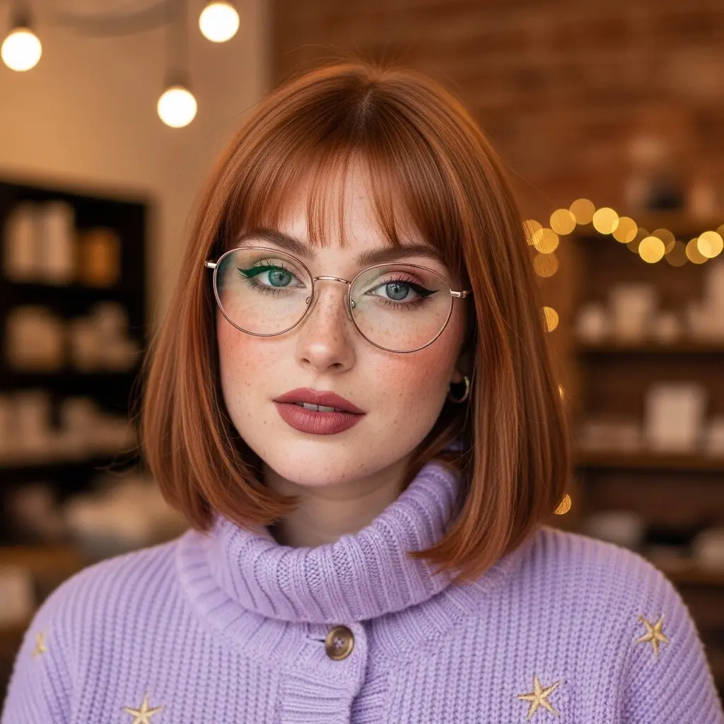 #1 Chic Long Bob with Playful Bangs