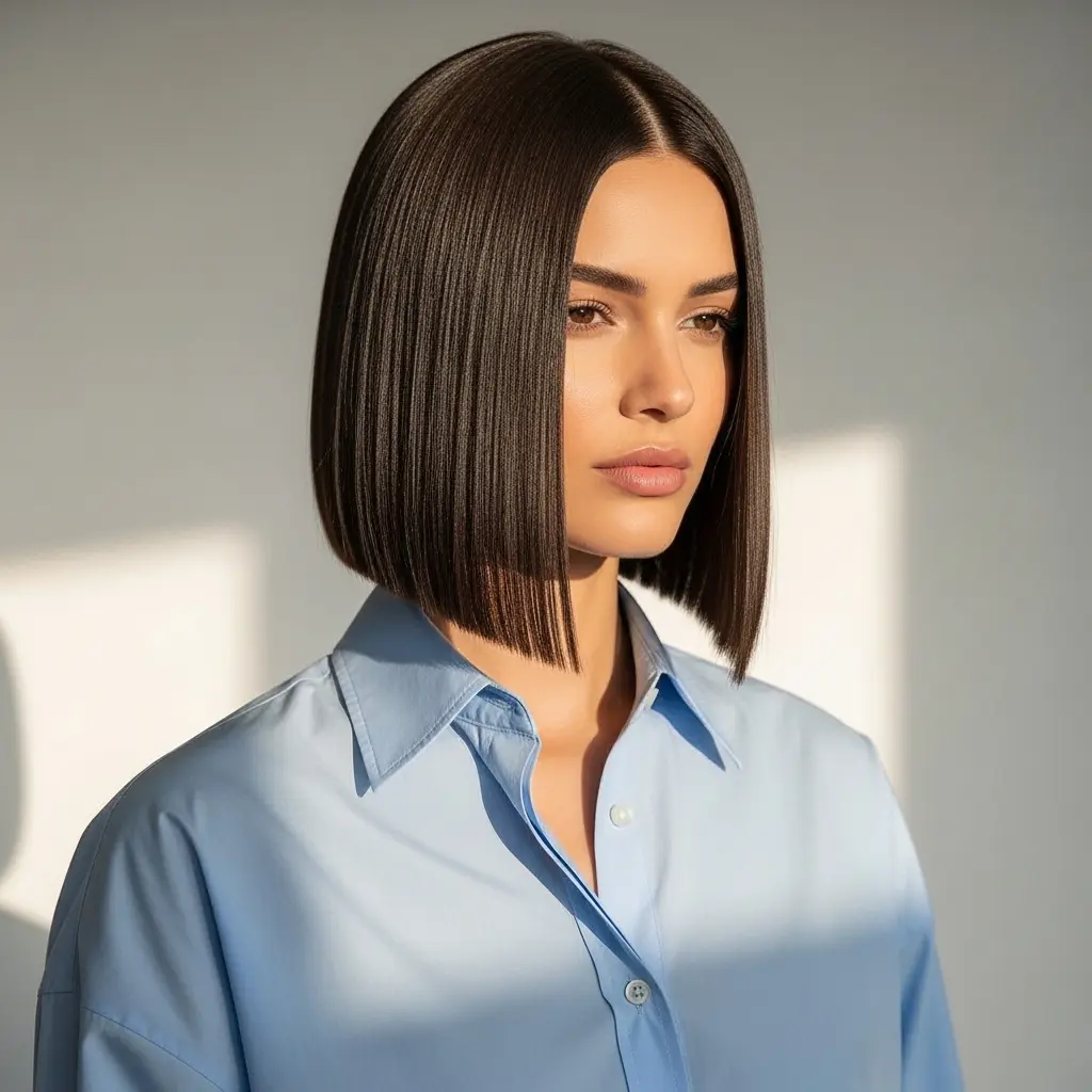 #1 Sleek Long Straight Bob